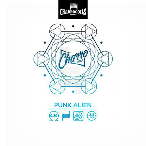 Charro Coils Single Punk Alien - 0.30 Ohm (2 Uds) | Tapervaper charro-coils-single-punk-alien-0-30-ohm-2-uds-02-tapervaper