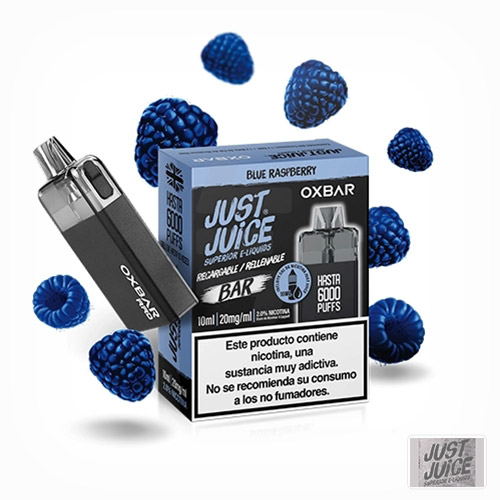 Pod Rellenable Oxbar Blue Raspberry Just Juice | Tapervaper Pod Rellenable Oxbar Blue Raspberry Just Juice