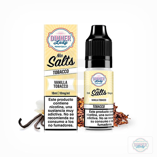 Vanilla Tobacco Salts 10Ml - Dinner Lady | Tapervaper Vanilla Tobacco Salts 10ml - Dinner Lady