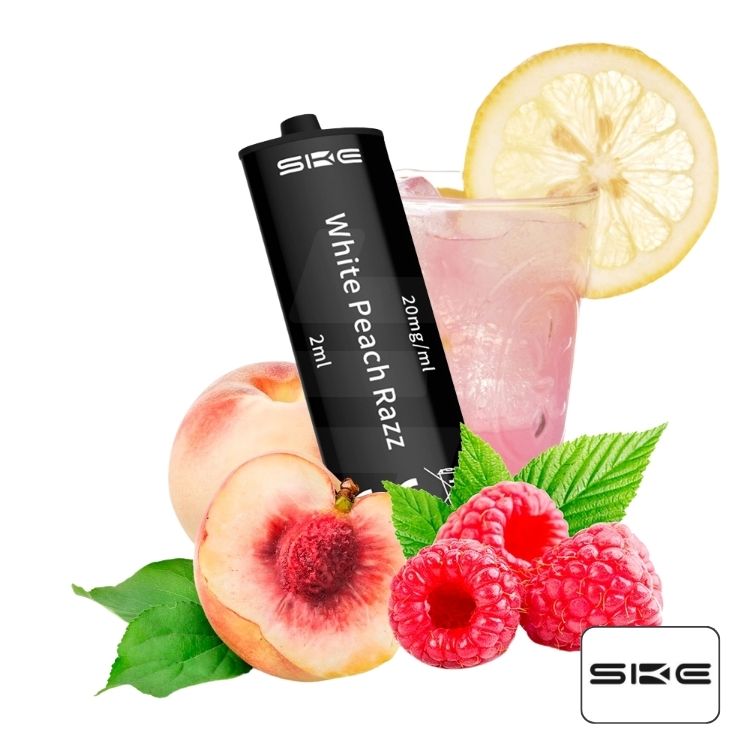 Cartucho Precargado 4 En 1 White Peach Razz 20Mg Ske Crystal (4 Uds) | Tapervaper Cartucho Precargado 4 en 1 White Peach Razz 20mg Ske Crystal (4 Uds)