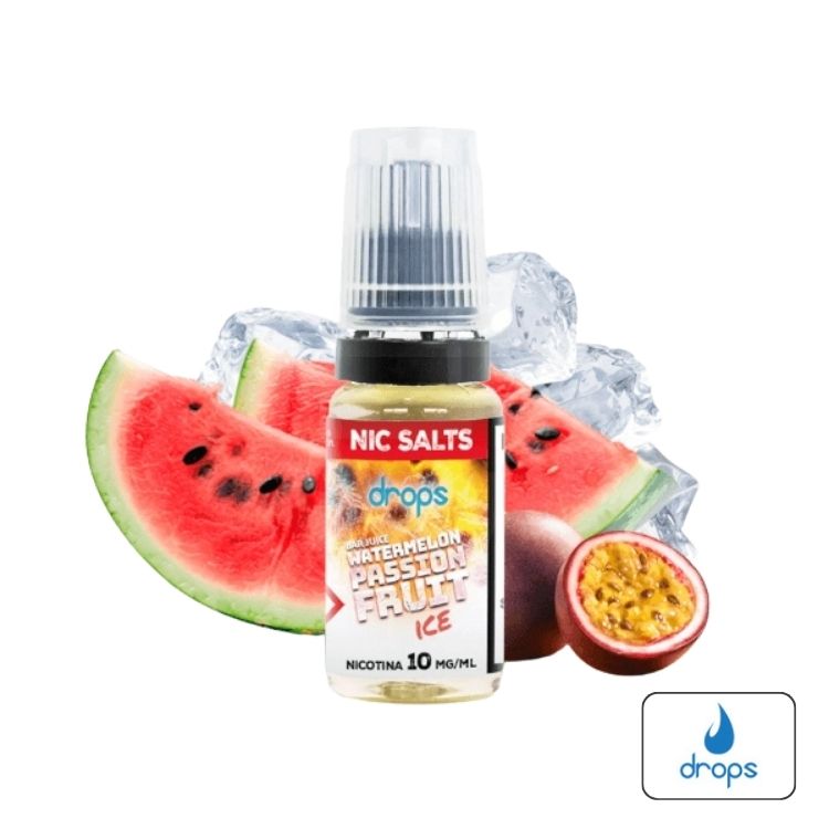 Sales Watermelon Passion Fruit Ice 10Ml - Bar Juice By Drops | Tapervaper Sales Watermelon Passion Fruit Ice 10ml - Bar Juice by Drops