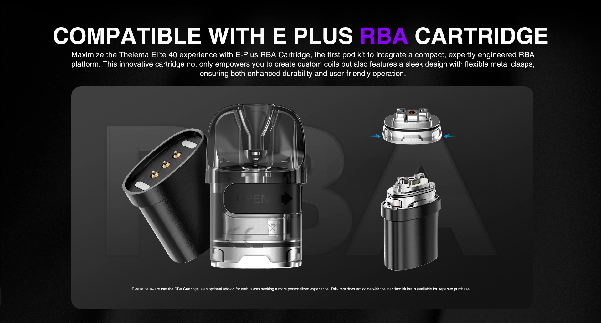 Cartucho E Plus Rba Lost Vape | Tapervaper lost vape