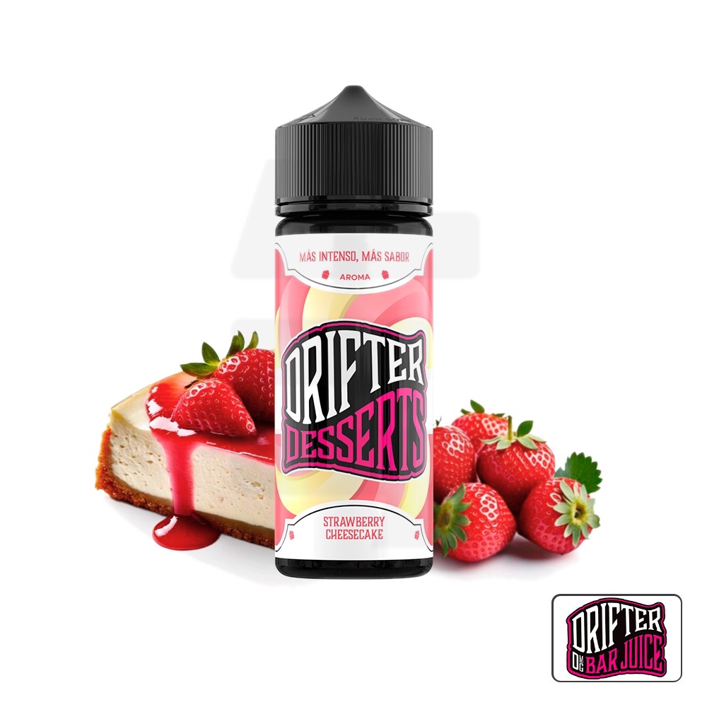 Aroma Strawberry Cheesecake 24Ml (Longfill) - Drifter Desserts | Tapervaper Aroma Strawberry Cheesecake 24ml (Longfill) - Drifter Desserts