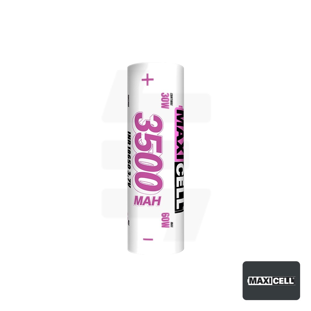 Batería Maxicell Inr 18650 3500Ma. | Tapervaper Batería Maxicell INR 18650 3500mA.