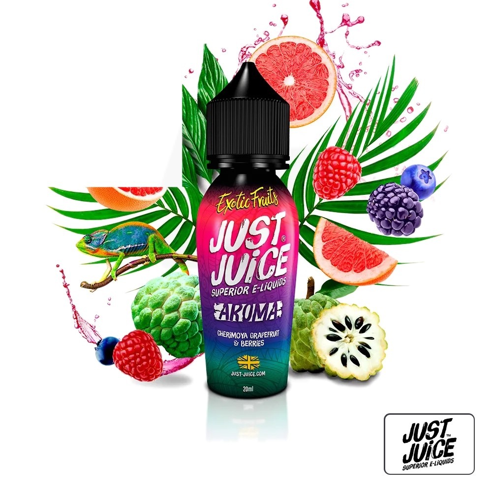 Aroma Exotic Fruits Cherimoya Grapefruit And Berries 20Ml (Longfill) - Just Juice | Tapervaper Aroma Exotic Fruits Cherimoya Grapefruit and Berries 20ml (Longfill) - Just Juice