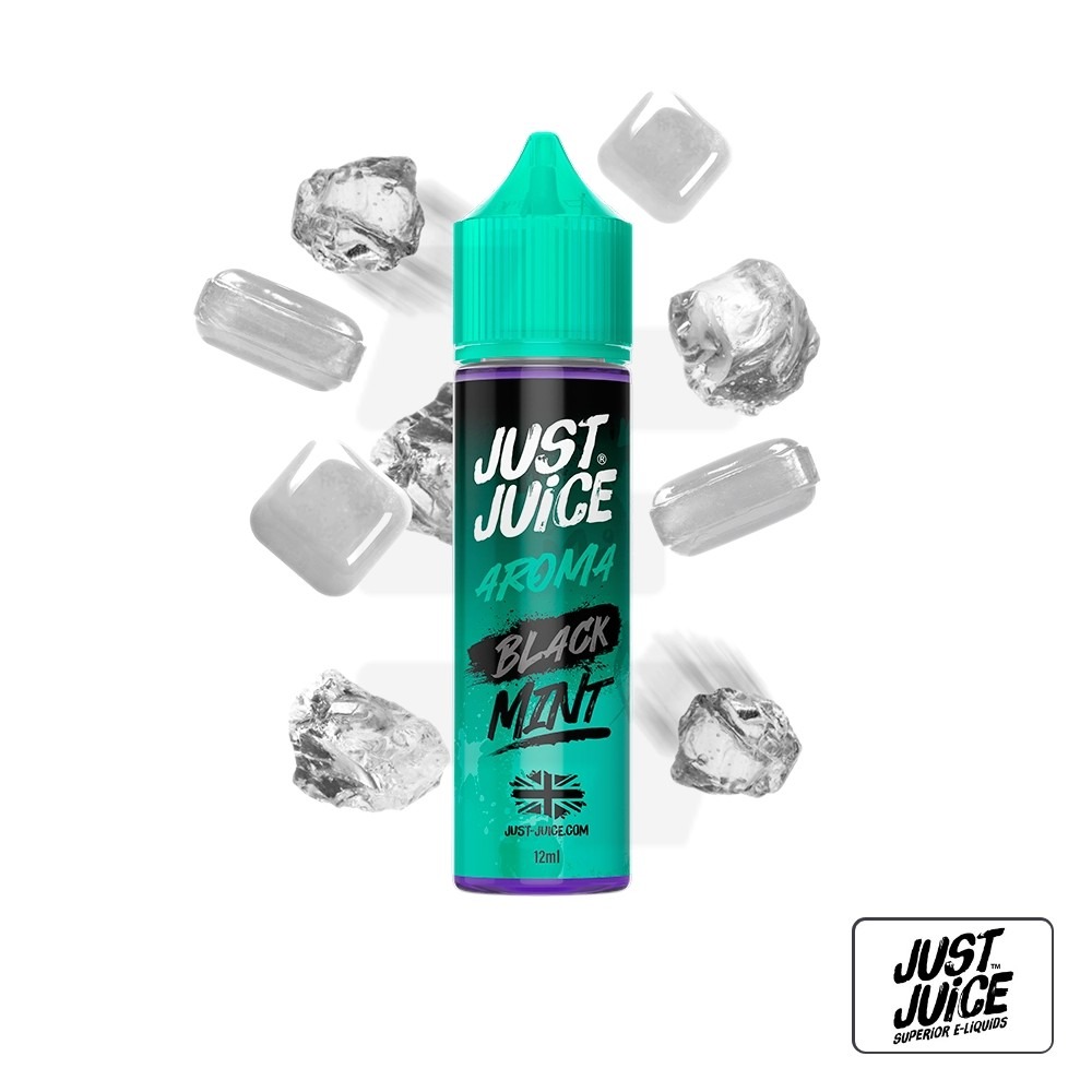 Aroma Mint Range Black 12Ml (Longfill) - Just Juice | Tapervaper Aroma Mint Range Black 12ml (Longfill) - Just Juice