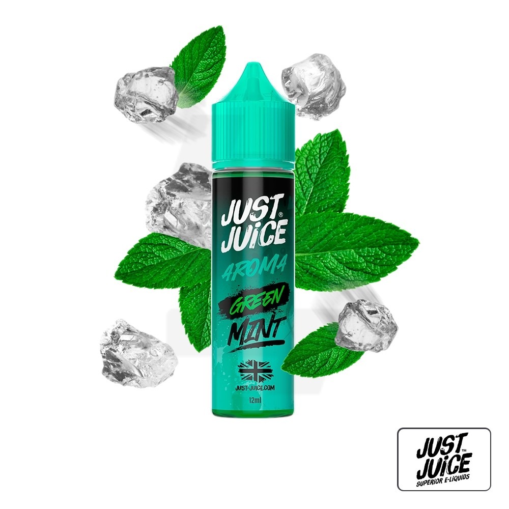 Aroma Mint Range Green 12Ml (Longfill) - Just Juice | Tapervaper Aroma Mint Range Green 12ml (Longfill) - Just Juice