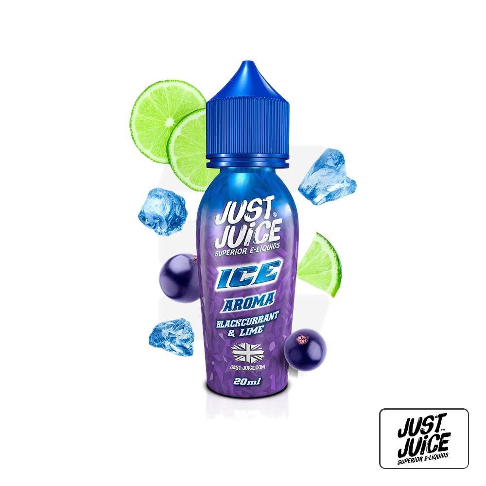 Aroma Ice Blackcurrant And Lime 20Ml (Longfill) - Just Juice | Tapervaper Aroma Ice Blackcurrant and Lime 20ml (Longfill) - Just Juice
