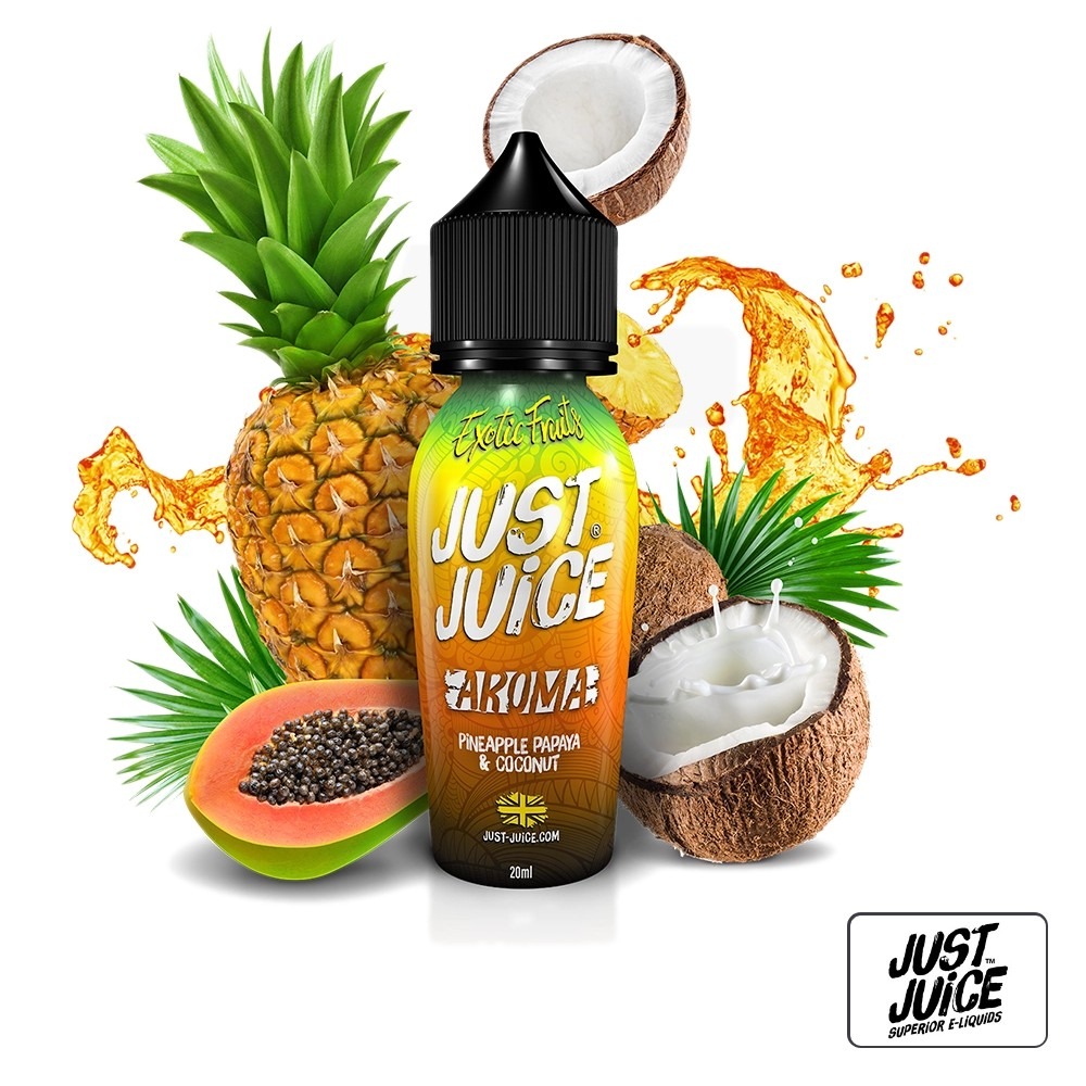 Aroma Exotic Fruits Papaya Pineapple Coconut 20Ml (Longfill) - Just Juice | Tapervaper Aroma Exotic Fruits Papaya Pineapple Coconut 20ml (Longfill) - Just Juice