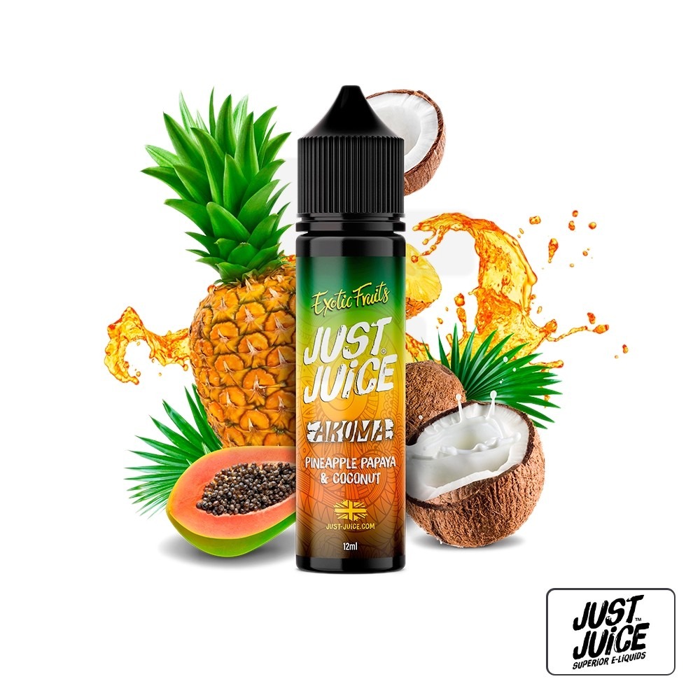 Aroma Exotic Fruits Pineapple Papaya Coconut 12Ml (Longfill) - Just Juice | Tapervaper Aroma Exotic Fruits Pineapple Papaya Coconut 12ml (Longfill) - Just Juice