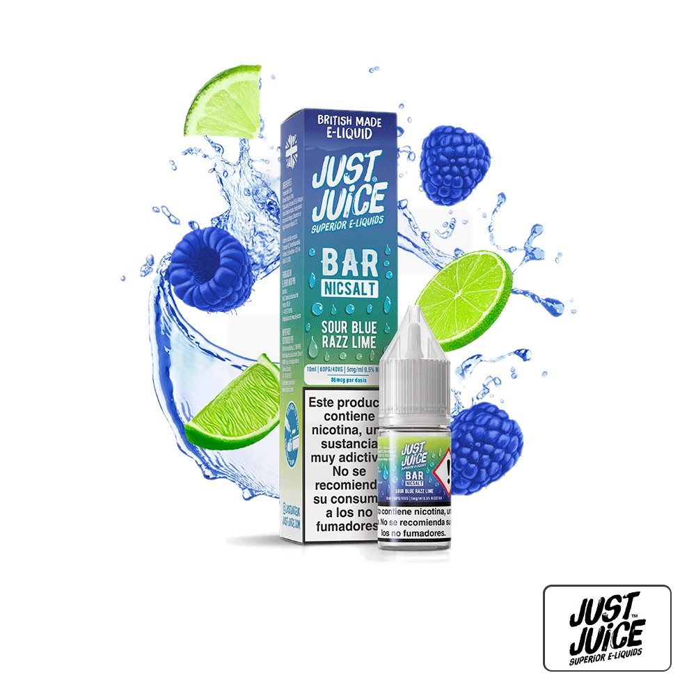 Sales Bar Blue Sour Razz Lime 10Ml - Just Juice | Tapervaper Sales Bar Blue Sour Razz Lime 10ml – Just Juice