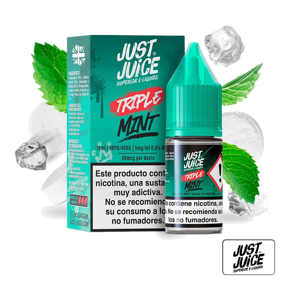 Sales Mint Range Triple Mint 10Ml - Just Juice | Tapervaper Sales Mint Range Triple Mint 10ml – Just juice