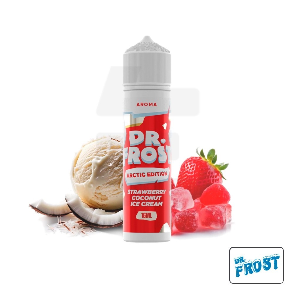 Aroma Strawberry Coconut Ice Cream 16Ml (Longfill) - Dr. Frost | Tapervaper Aroma Strawberry Coconut Ice Cream 16ml (Longfill) - Dr. Frost