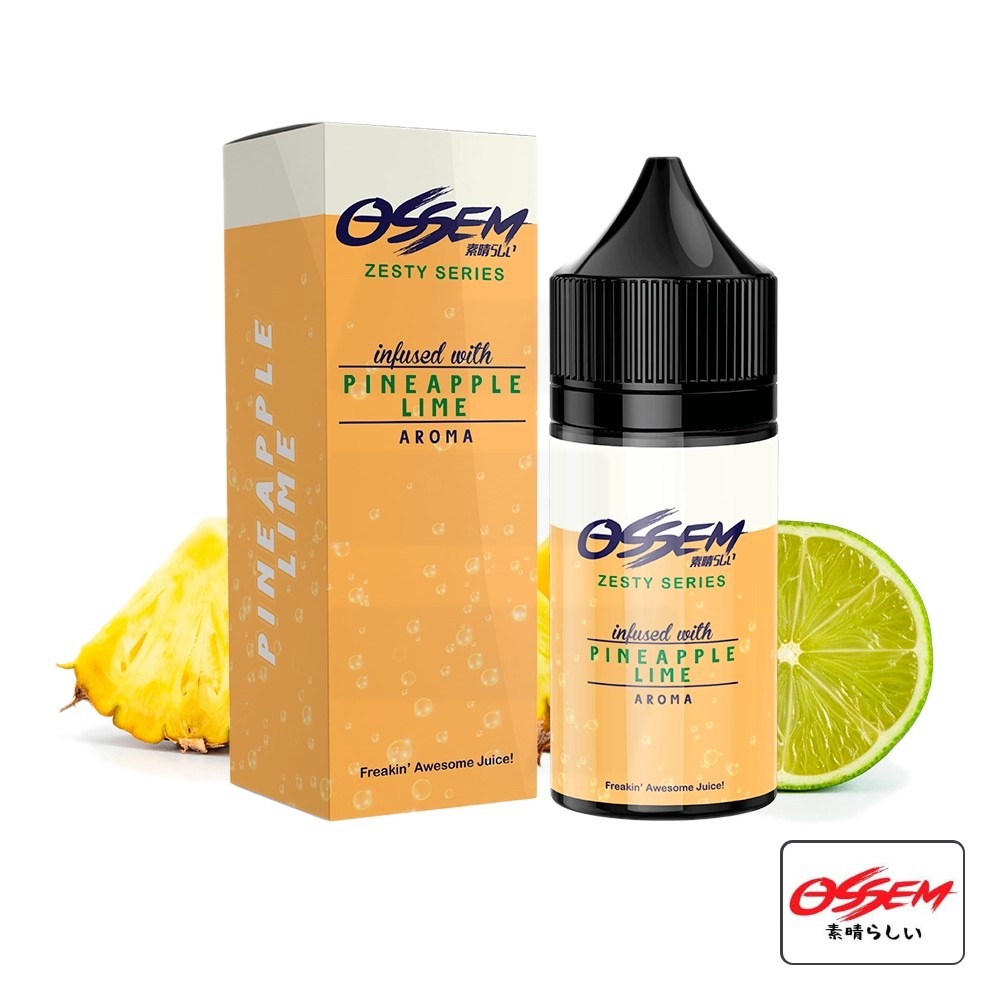 Aroma Zesty Series Pineapple Lime 30Ml - Ossem | Tapervaper Aroma Zesty Series Pineapple Lime 30ml - Ossem