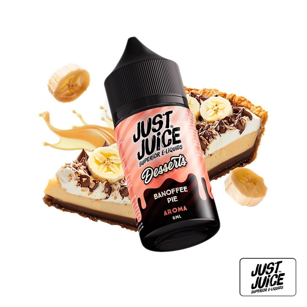 Aroma Banoffee Pie 6Ml (Longfill) - Just Juice | Tapervaper Aroma Banoffee Pie 6ml (Longfill) - Just Juice