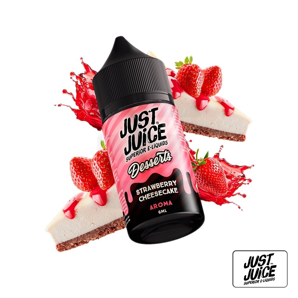 Aroma Strawberry Cheesecake 6Ml (Longfill) - Just Juice | Tapervaper Aroma Strawberry Cheesecake 6ml (Longfill) - Just Juice