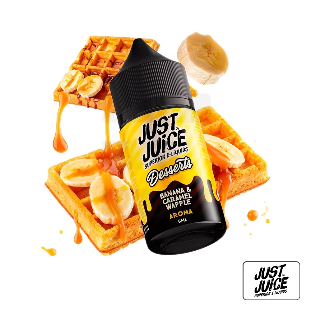 Aroma Banana Caramel Waffle 6Ml (Longfill) - Just Juice | Tapervaper Aroma Banana Caramel Waffle 6ml (Longfill) - Just Juice