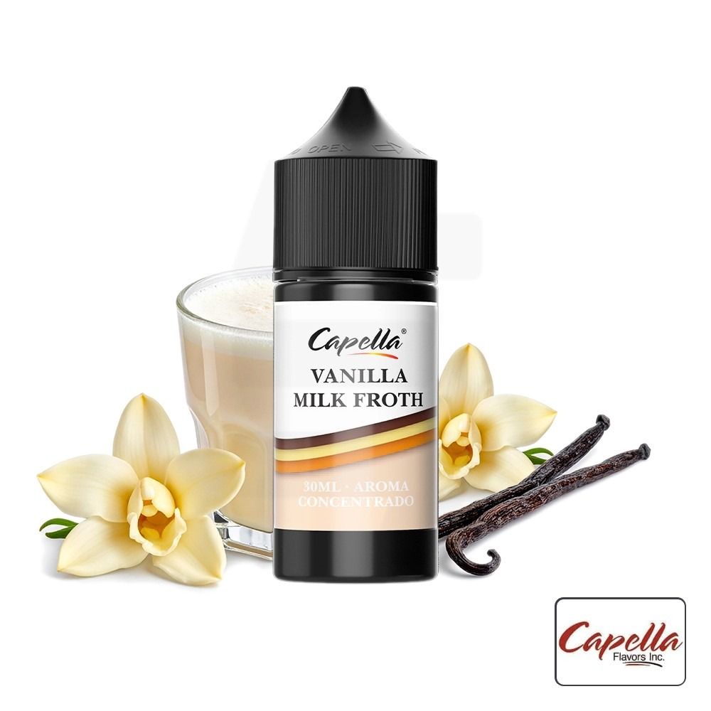 Aroma Vanilla Milk Froth 30Ml - Capella | Tapervaper Aroma Vanilla Milk Froth 30ml - Capella