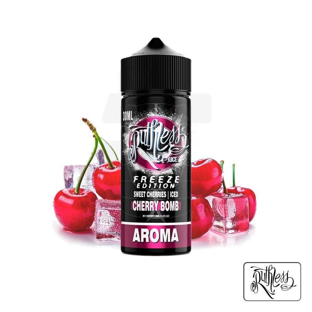 Aroma Freeze Edition Cherry Bomb 30Ml (Longfill) - Ruthless | Tapervaper Aroma Freeze Edition Cherry Bomb 30ml (Longfill) - Ruthless