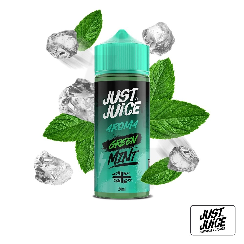 Aroma Mint Range Green 24Ml (Longfill) - Just Juice | Tapervaper Aroma Mint Range Green 24ml (Longfill) - Just Juice