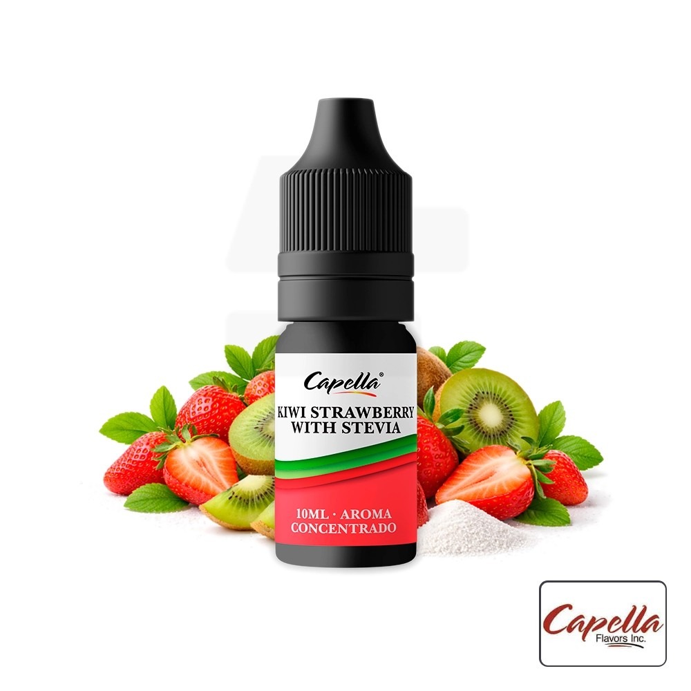 Aroma Kiwi Strawberry With Stevia 10Ml - Capella | Tapervaper Aroma Kiwi Strawberry with Stevia 10ml - Capella