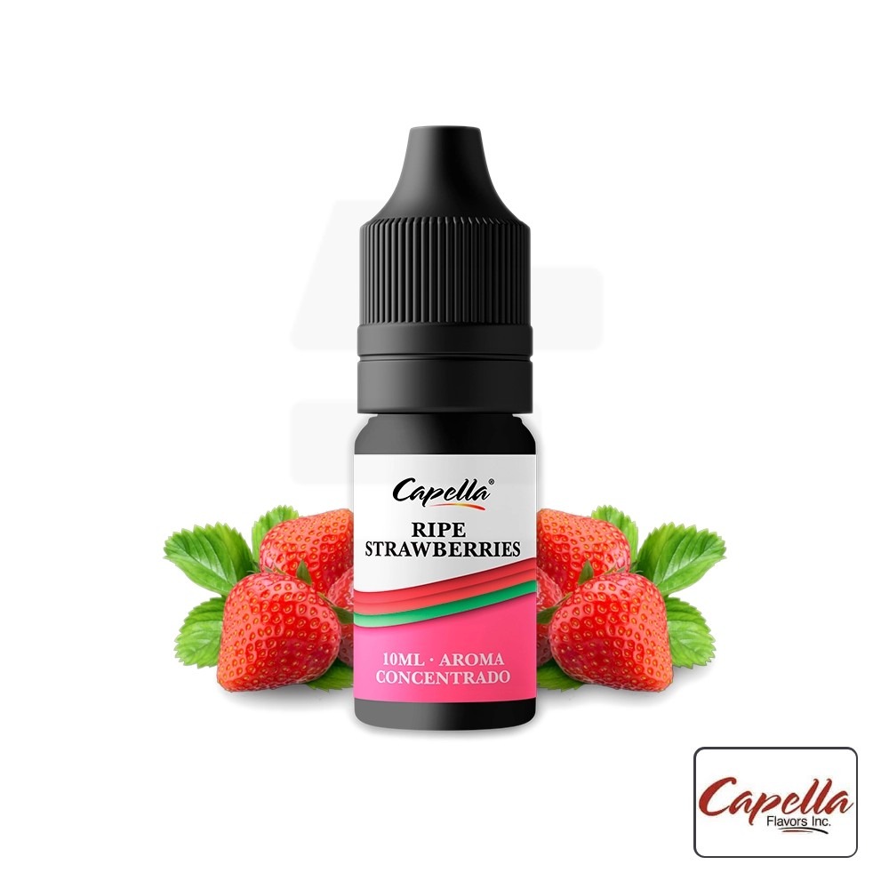 Aroma Ripe Strawberries 10Ml - Capella | Tapervaper Aroma Ripe Strawberries 10ml - Capella