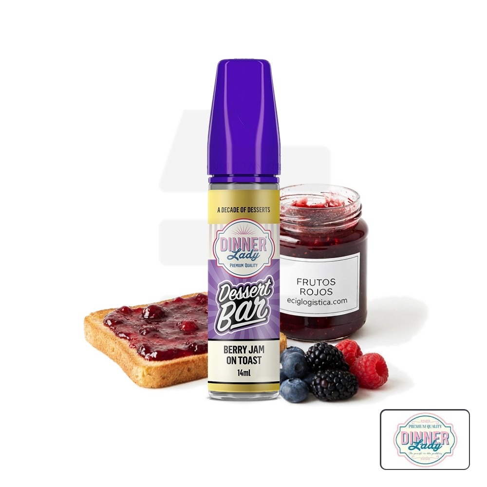 Aroma Dessert Bar Berry Jam On Toast 14Ml (Longfill) - Dinner Lady | Tapervaper Aroma Dessert Bar Berry Jam On Toast 14ml (Longfill) - Dinner Lady