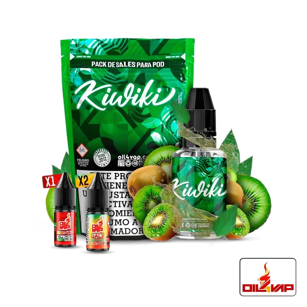 Sales Kiwiki Pack De Sales 30Ml - Oil4Vap | Tapervaper Sales Kiwiki Pack de Sales 30ml - Oil4Vap