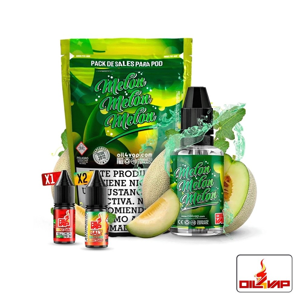 Sales Melon Melon Melon Pack De Sales 30Ml - Oil4Vap | Tapervaper Sales Melon Melon Melon Pack de Sales 30ml - Oil4Vap