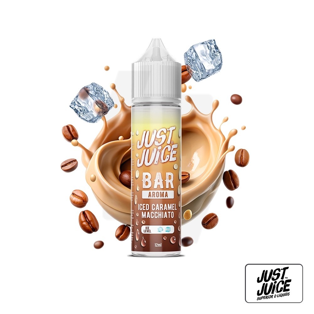 Aroma Bar Iced Caramel Macchiato 12Ml (Longfill) - Just Juice | Tapervaper Aroma Bar Iced Caramel Macchiato 12ml (Longfill) - Just Juice