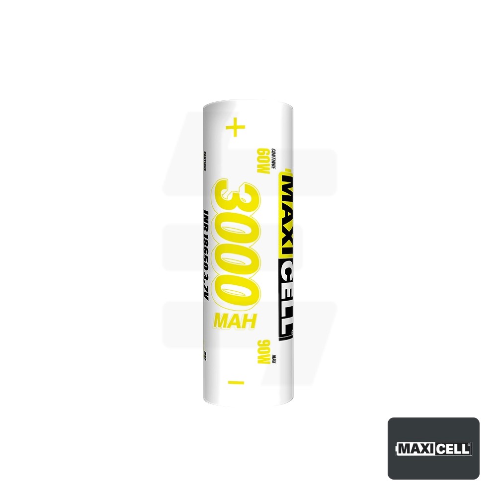 Batería Maxicell Inr 18650 3000Ma. | Tapervaper Batería Maxicell INR 18650 3000mA.