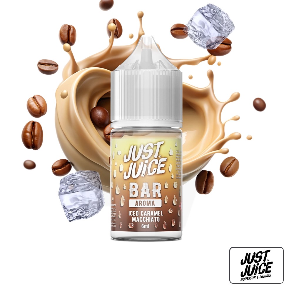 Aroma Bar Iced Caramel Macchiato 6Ml (Longfill) - Just Juice | Tapervaper Aroma Bar Iced Caramel Macchiato 6ml (Longfill) – Just Juice