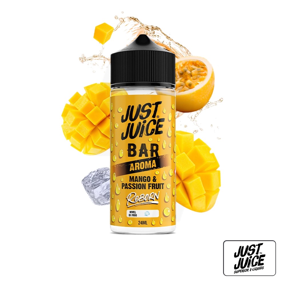 Aroma Reborn Mango Passion Fruit 24Ml (Longfill) - Just Juice | Tapervaper Aroma Reborn Mango Passion Fruit 24ml (Longfill) – Just Juice