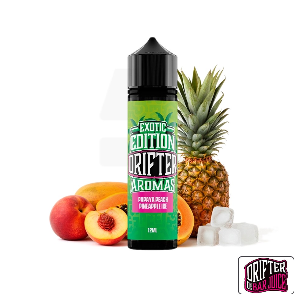 Aroma Exotic Papaya Peach Pineapple Ice 12Ml (Longfill) - Drifter | Tapervaper Aroma Exotic Papaya Peach Pineapple Ice 12ml (Longfill) – Drifter