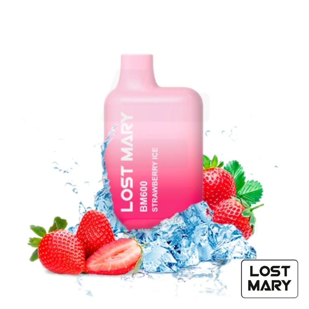 Vaper Desechable Bm600 Strawberry Ice 20Mg Lost Mary | Tapervaper Vaper Desechable BM600 Strawberry Ice 20mg Lost Mary