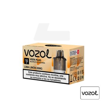 Cartucho Precargado Vista Plug 2+10 Lima Limón 20Mg Vozol | Tapervaper Cartucho Precargado Vista Plug 2+10 Lima Limón 20mg Vozol - Imagen 3