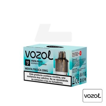 Cartucho Precargado Vista Plug 2+10 Menta Fresca 20Mg Vozol | Tapervaper Cartucho Precargado Vista Plug 2+10 Menta Fresca 20mg Vozol - Imagen 3