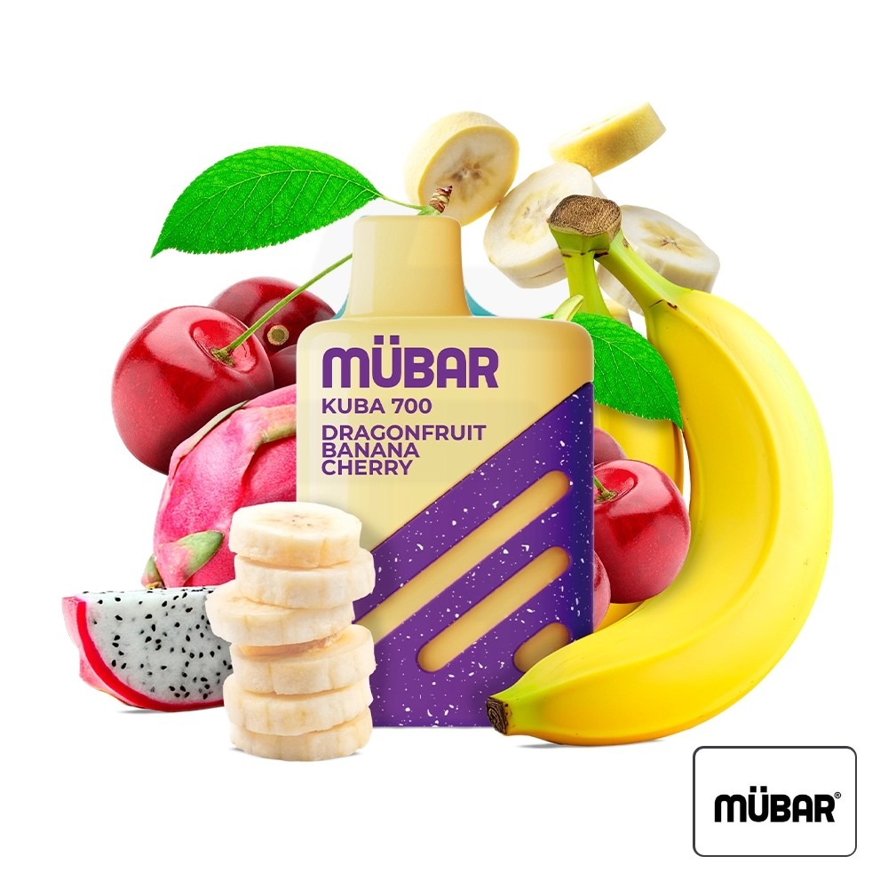 Vaper Desechable Kuba 700 Dragonfruit Banana Cherry 20Mg Mübar | Tapervaper Vaper Desechable Kuba 700 Dragonfruit Banana Cherry 20mg Mübar