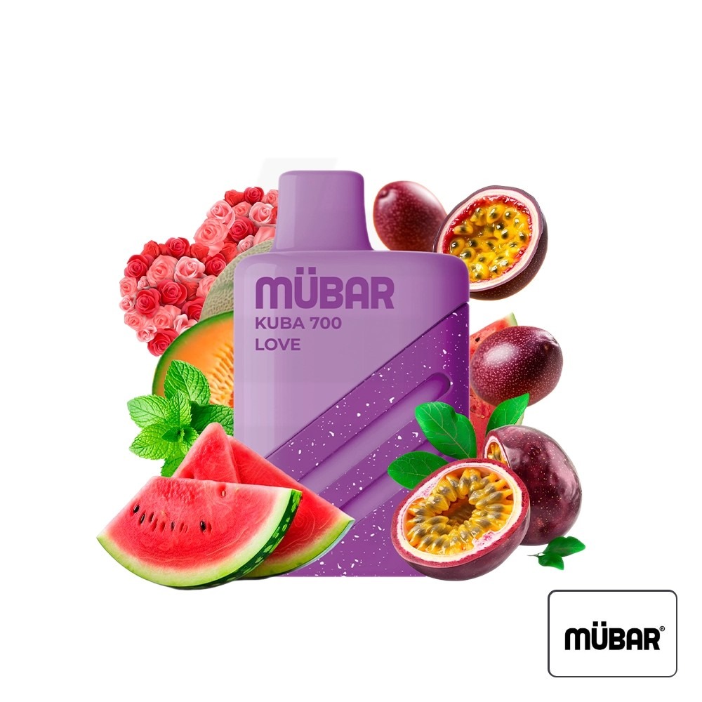 Vaper Desechable Kuba 700 Love 20Mg Mübar | Tapervaper Vaper Desechable Kuba 700 Love 20mg Mübar