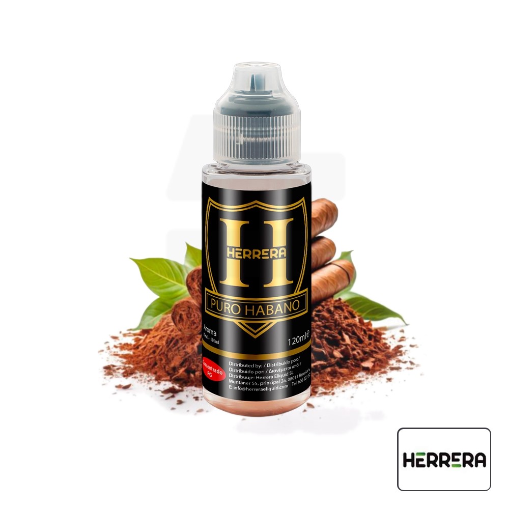 Aroma Puro Habano 10Ml (Longfill) - Herrera | Tapervaper Aroma Puro Habano 10ml (Longfill) – Herrera