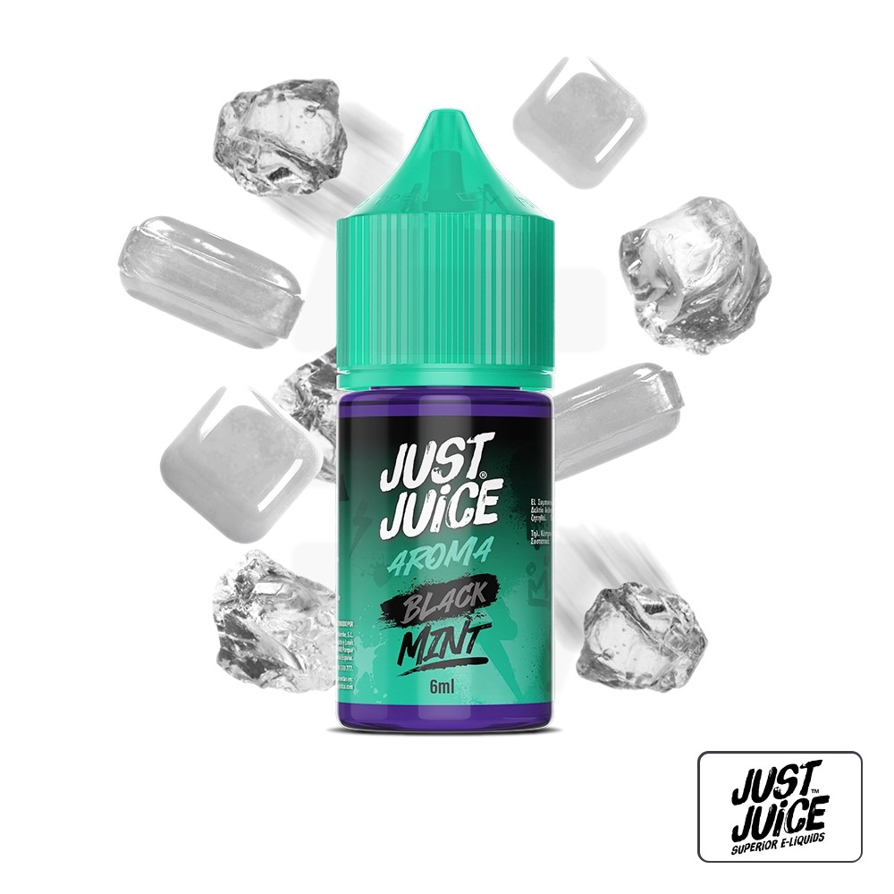 Aroma Mint Range Black 6Ml (Longfill) - Just Juice | Tapervaper Aroma Mint Range Black 6ml (Longfill) – Just Juice