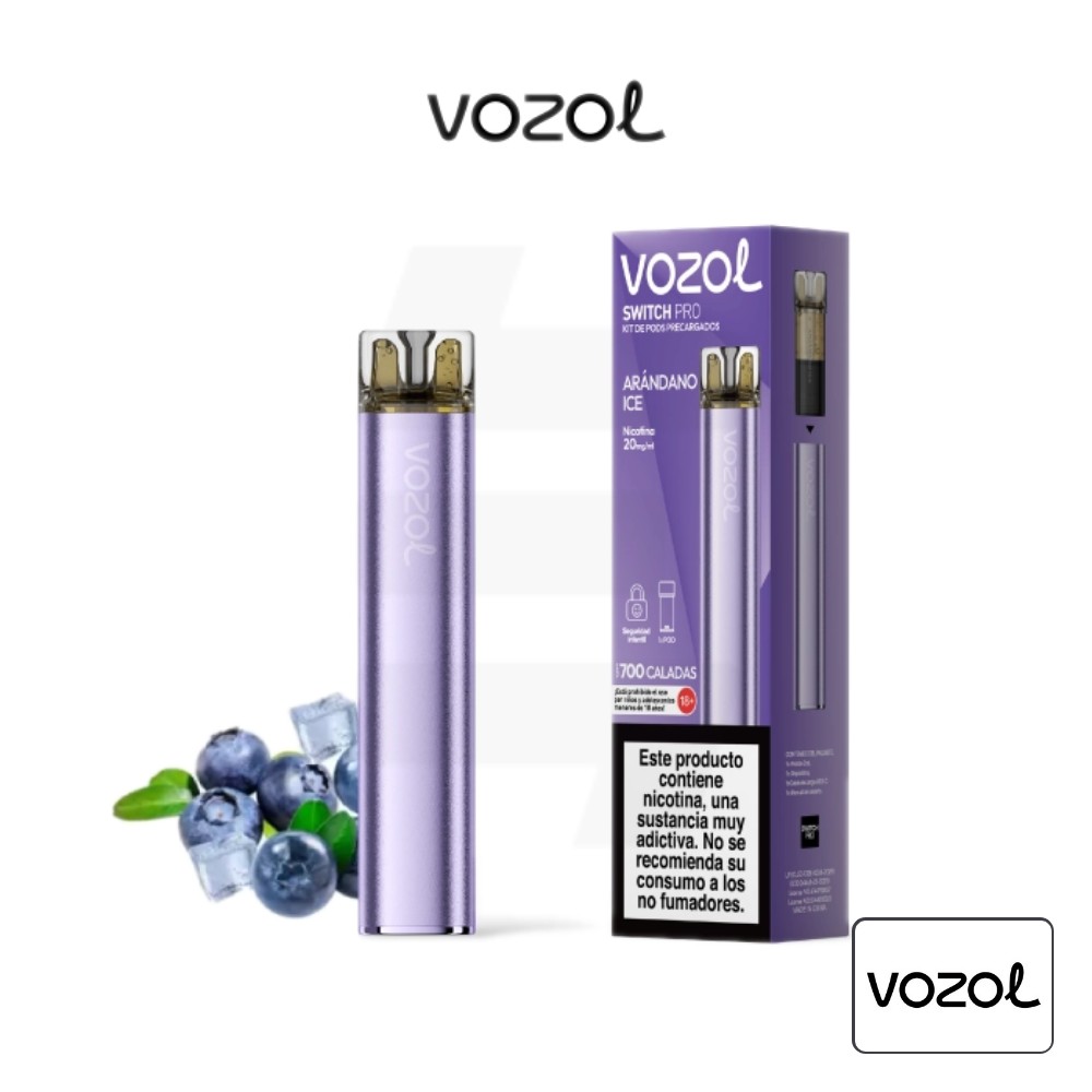 Pod Kit Switch Pro Arándano Ice Vozol | Tapervaper Pod Kit Switch Pro Arándano Ice Vozol