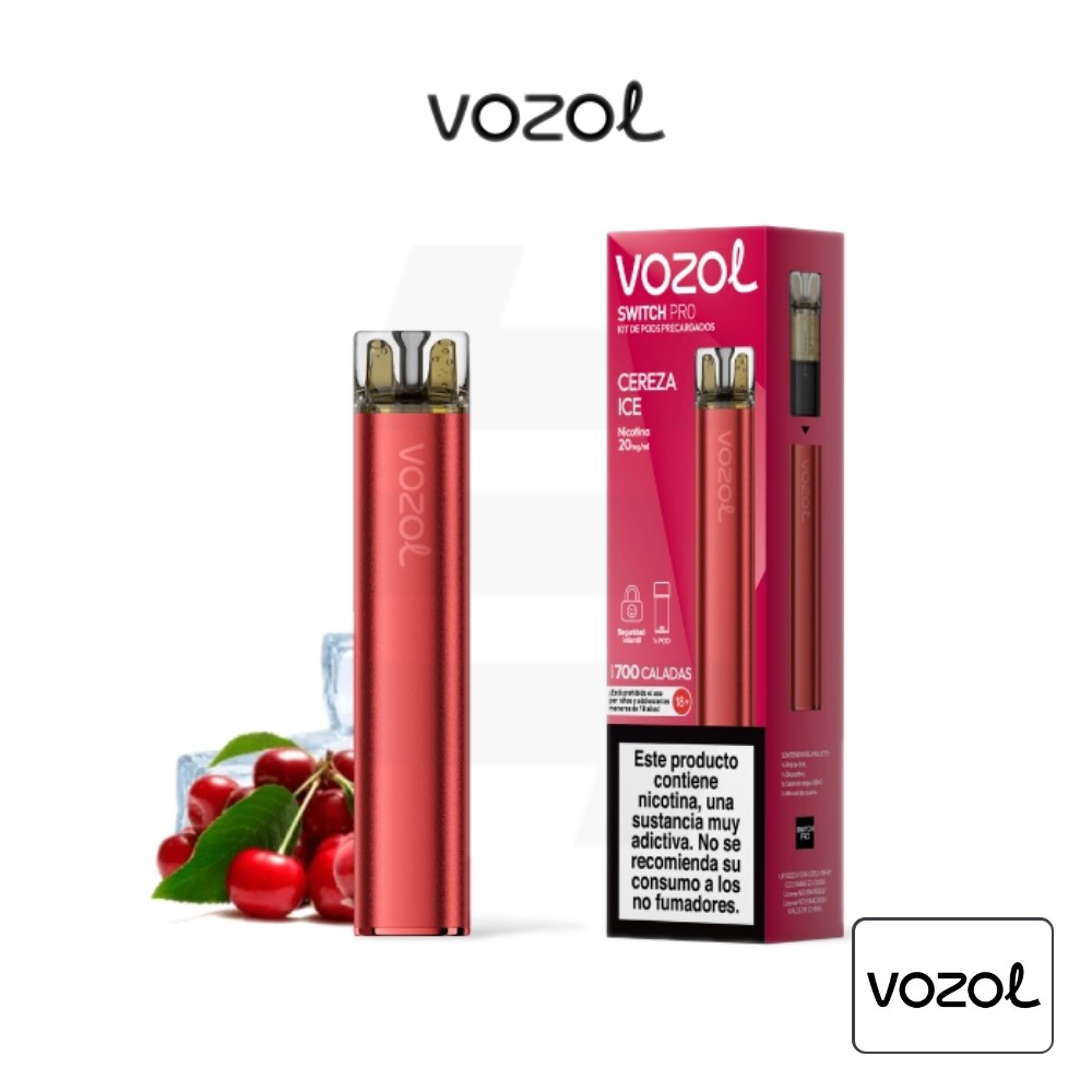 Pod Kit Switch Pro Cereza Ice Vozol | Tapervaper Pod Kit Switch Pro Cereza Ice Vozol
