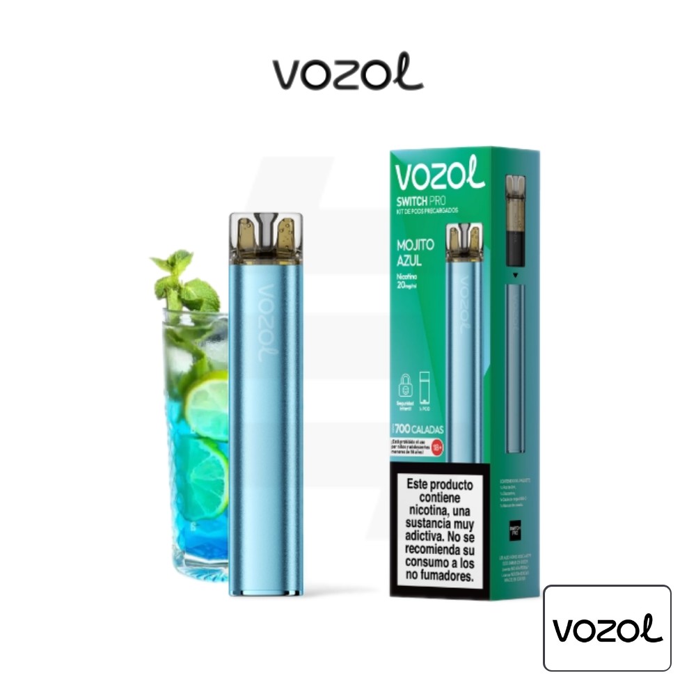 Pod Kit Switch Pro Mojito Azul Vozol | Tapervaper Pod Kit Switch Pro Mojito Azul Vozol