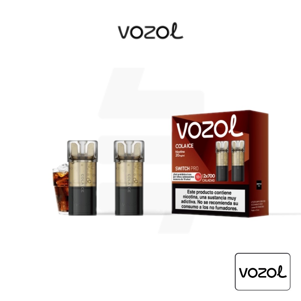 Cartucho Precargado Switch Pro Cola Ice Vozol (Pack De 2) | Tapervaper Cartucho Precargado Switch Pro Cola Ice Vozol (Pack de 2)