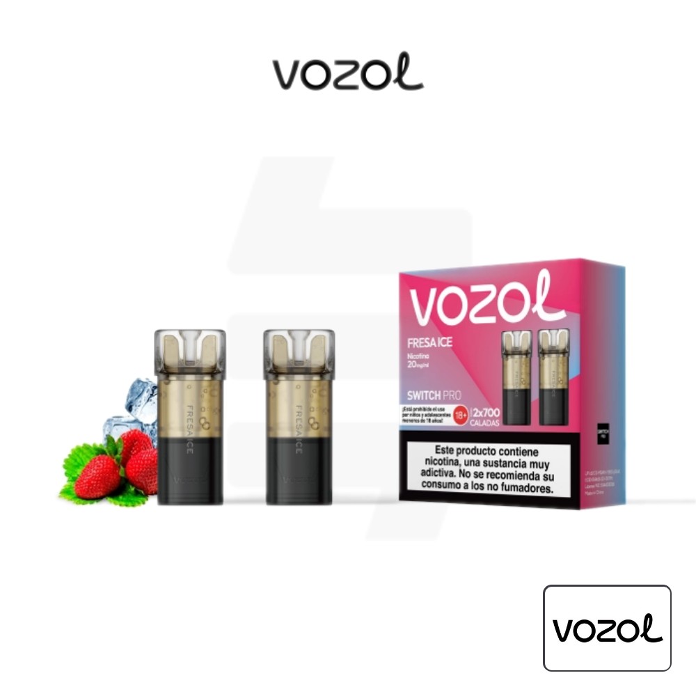 Cartucho Precargado Switch Pro Fresa Ice Vozol (Pack De 2) | Tapervaper Cartucho Precargado Switch Pro Fresa Ice Vozol (Pack de 2)