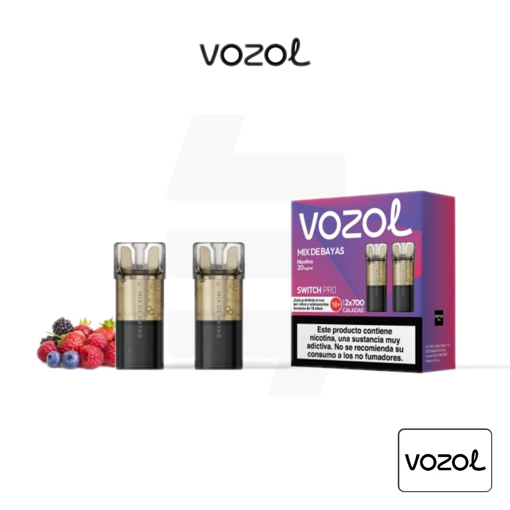Cartucho Precargado Switch Pro Mix De Bayas Vozol (Pack De 2) | Tapervaper Cartucho Precargado Switch Pro Mix de Bayas Vozol (Pack de 2)