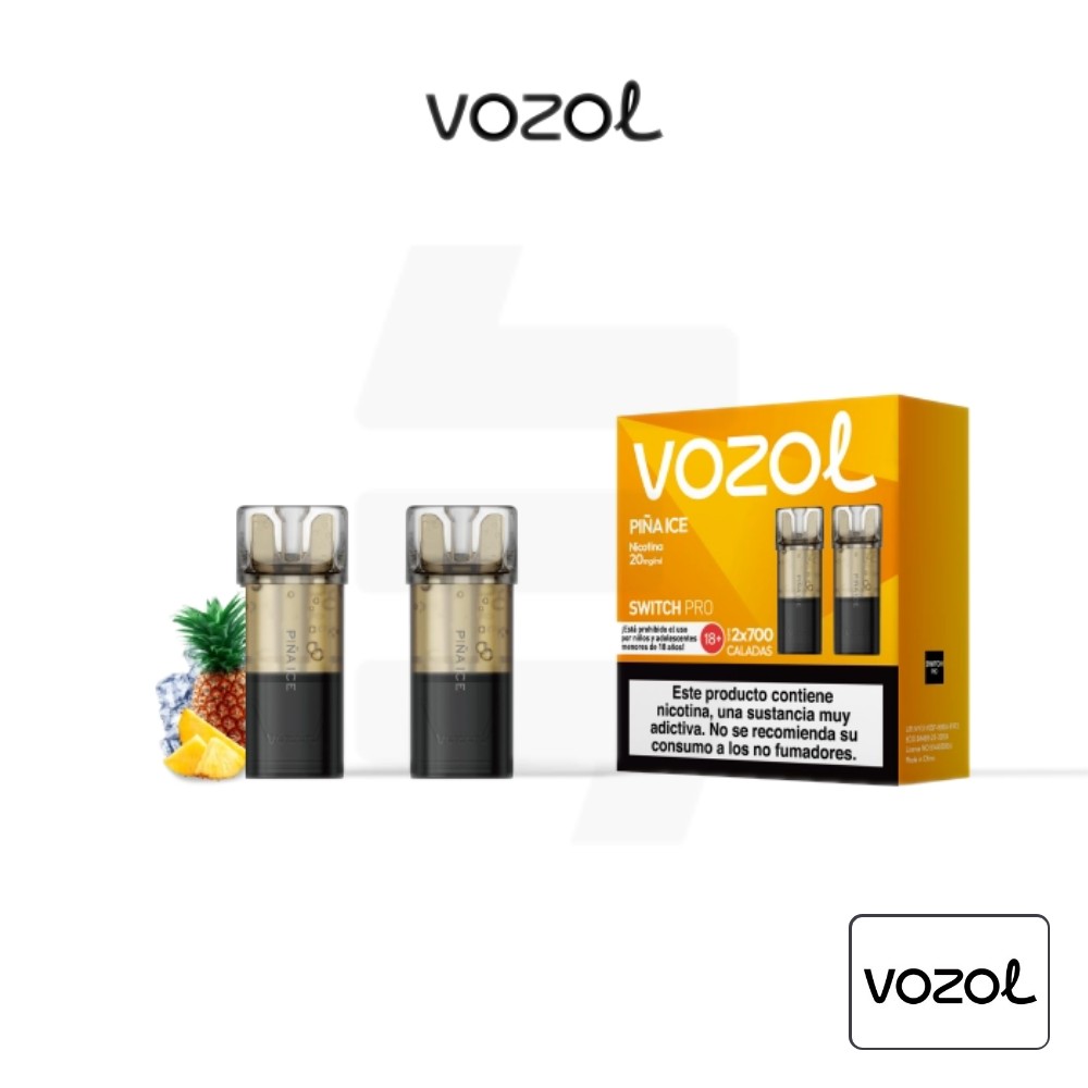 Cartucho Precargado Switch Pro Piña Ice Vozol (Pack De 2) | Tapervaper Cartucho Precargado Switch Pro Piña Ice Vozol (Pack de 2)