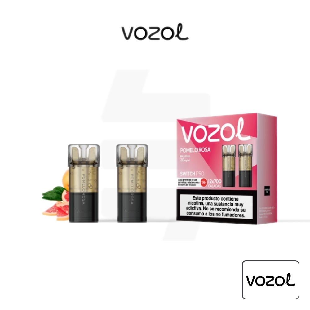 Cartucho Precargado Switch Pro Pomelo Rosa Vozol (Pack De 2) | Tapervaper Cartucho Precargado Switch Pro Pomelo Rosa Vozol (Pack de 2)
