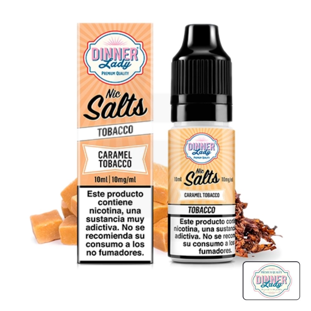 Caramel Tobacco Salts 10Ml - Dinner Lady | Tapervaper Caramel Tobacco Salts 10ml – Dinner Lady